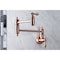 Kingston Brass KS310ALAC Restoration Wall Mount Pot Filler Kitchen Faucet, Copper KS310ALAC - alternate 3